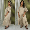 Off Shoulder Ruffle Details Dress