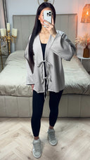 Oversized 2 Ties Cardigan