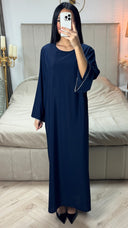 Übergroße Abaya mit Rautenärmeldetail
