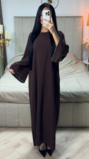 Übergroße Abaya mit Rautenärmeldetail