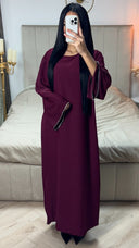 Übergroße Abaya mit Rautenärmeldetail