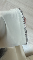 Übergroße Abaya mit Rautenärmeldetail