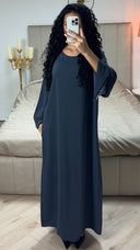 Übergroße Abaya mit Rautenärmeldetail