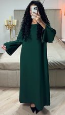 Übergroße Abaya mit Rautenärmeldetail