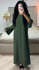 Übergroße Abaya mit Rautenärmeldetail