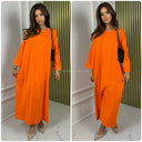 Oversized Basic Maxi Dress Jessy Cotton Premium Quality