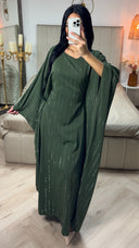Oversized Butterfly Strass Abaya Inside Tie Belt