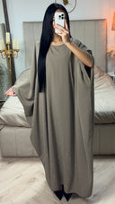 Oversized Diamond Butterfly Abaya Inside Tie Belt