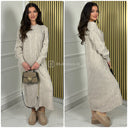 Oversized Fully Cable Round Neck Dress 700