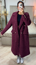 Oversized Military Teddy Jacket Golden Buttons