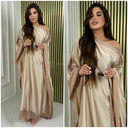 Oversized Multicolor Satin Dress