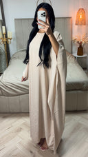 Oversized Strass Butterfly Abaya Inside Tie Belt