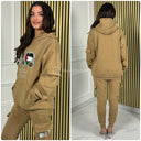 Palestinian Lives Matter Teddy Embroidery Hoodie Cargo Tracksuit