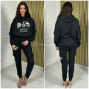 Palestinian Lives Matter Teddy Embroidery Hoodie Cargo Tracksuit