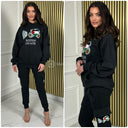 Palestinian Lives Matter Teddy Embroidery Hoodie Cargo Tracksuit