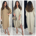Perfect Summer Pocket Dress Oversized Buttons