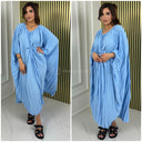 Pleated Oversized Wrap Detail Dress