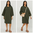 Premium Quality Basic Oversized Dress Terry Cotton 95cm