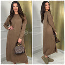 Round Neck Maxi Dress Thick 5513