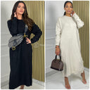 Round Neck Maxi Dress Thick 5513