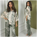Satin Blouse Print Summer Set