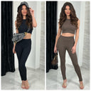 Sleeveless Ribbed Lounge Musthave Set 228