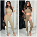 Sleeveless Ribbed Lounge Musthave Set 228