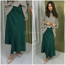 Satin Elastic Skirt