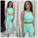 Sleeveless Ribbed Lounge Musthave Set 228