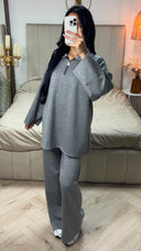 Soft Essential Zipper Set Wide Legs