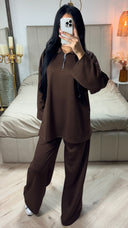Soft Essential Zipper Set Wide Legs