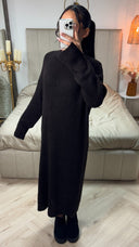 Soft Knitwear Split Sleeve Dress