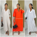 Super Soft Cheesecloth Collar Dress