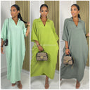 Super Soft Cheesecloth Collar Dress