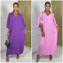 Super Soft Cheesecloth Collar Dress