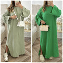 Trending Super Soft Cheesecloth Oversized Dress Splits