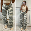 Supreme Quality Multi Pocket Oversized Cargo Jeans A805