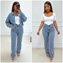 Supreme Quality Famous Denim Jacket Crop F95