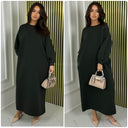 Thick Jogging Material Maxi Seam Sleeve Detail