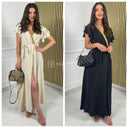 Koop vandaag nog uit de betaalbare optie van gouden hals jurk met strikceintuur. Ontdek instyle kleding voor vrouwen in Rotterdam.