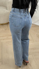 Super Stretch Wide Leg Jeans – H876-1
