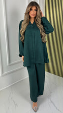 V Neck Essential Oversized Set
