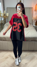 V Neck Shiny Top 35