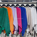 Shiny Ribbed Body V Neck