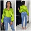 Printed Wrap Body Satin