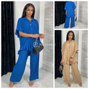 Zigzag Ruffle Set Golden Buttons